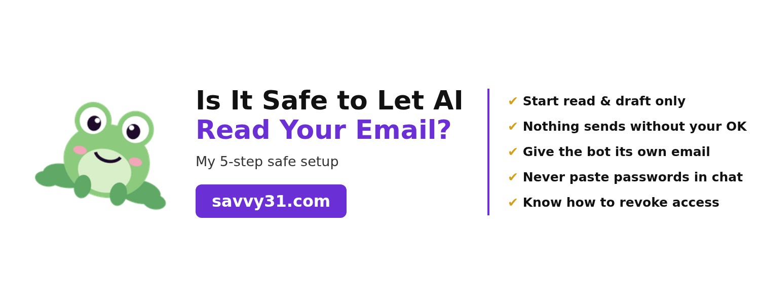 Is it safe to let AI read your email? My 5-step safe setup
